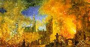 Daniel van Heil The Gunpowder Storehouse Fire at Anvers oil on canvas